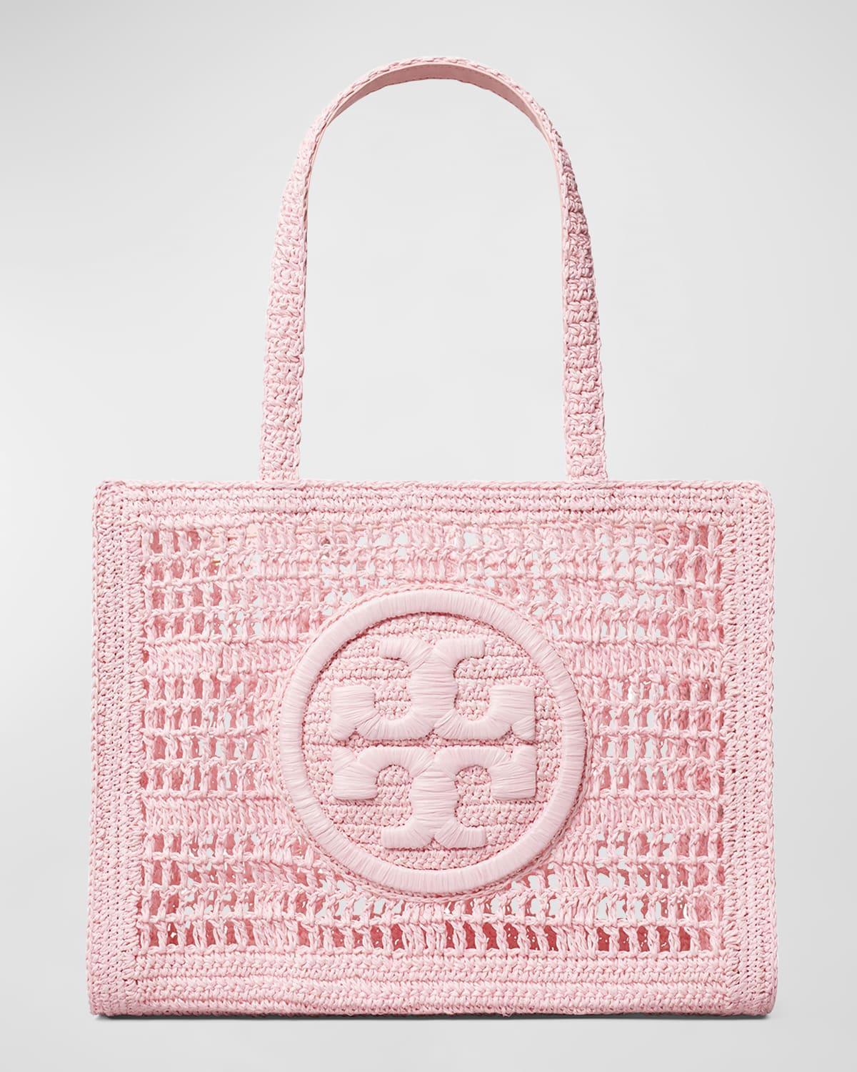 Womens Small Ella Crochet Straw Tote Bag Product Image