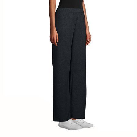 Hanes EcoSmart Womens Fleece Sweatpants with Open Bottom Legs, 30.5 Light Steel S Product Image