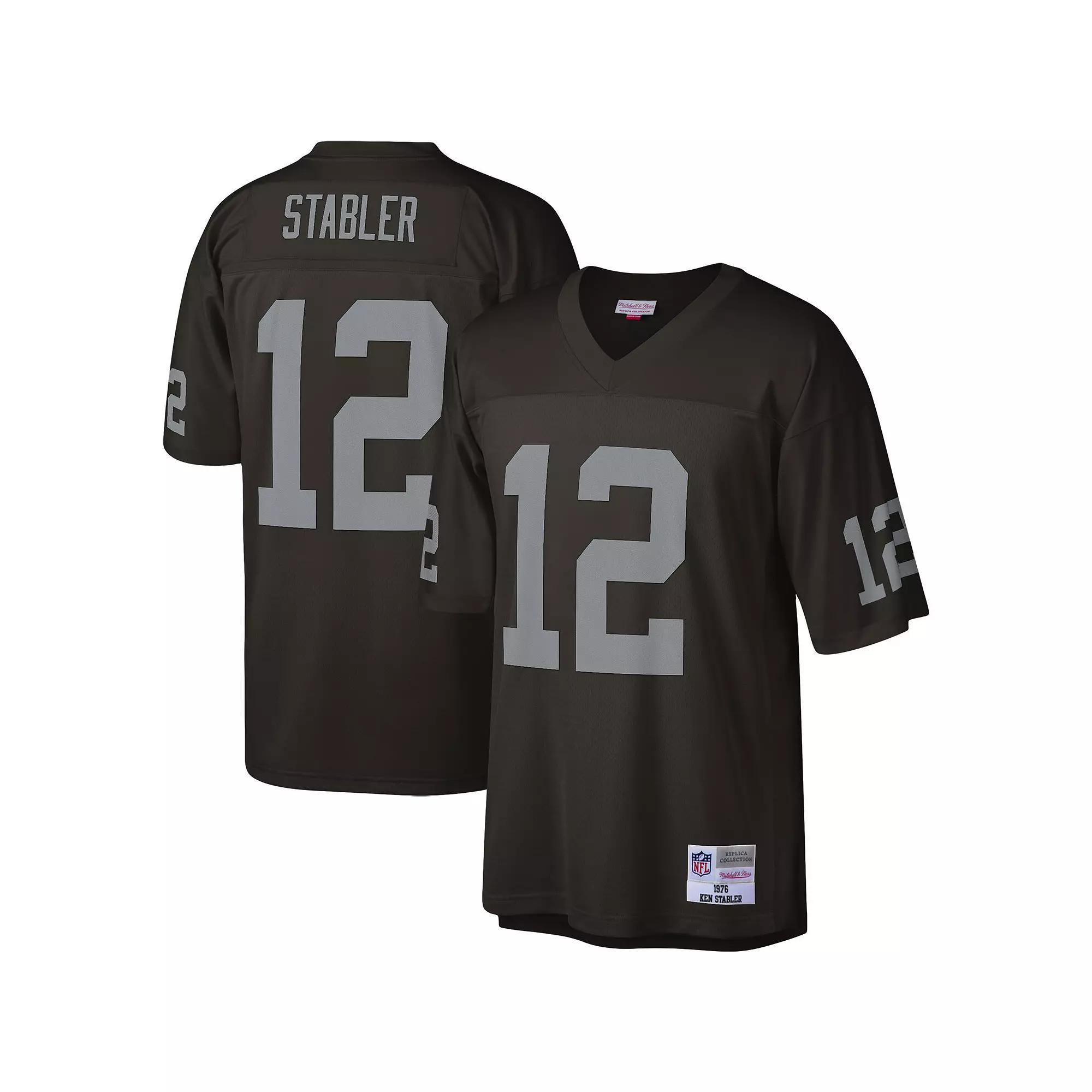 Men's Mitchell & Ness Ken Stabler Black Las Vegas Raiders Legacy Replica Jersey, Size: Large, Lvr Black Product Image