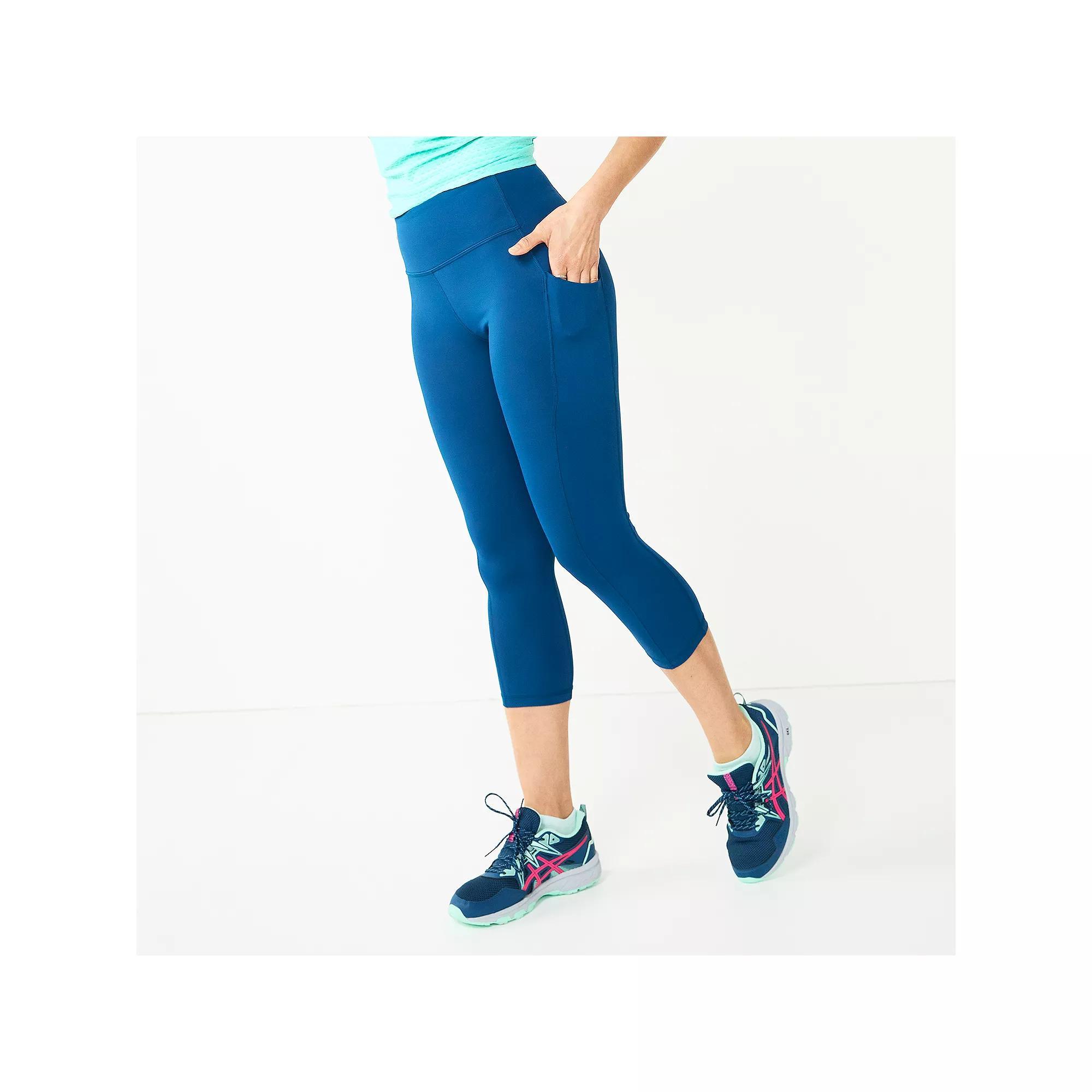 Womens Tek Gear Ultrastretch Pocket High-Waisted Capri Leggings Product Image