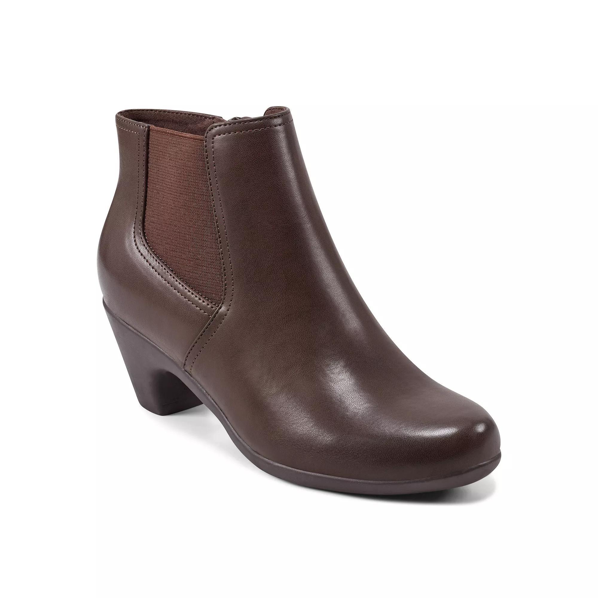 Easy Spirit Caelan Women's Heeled Ankle Boots, Size: 7, Dark Brown Product Image