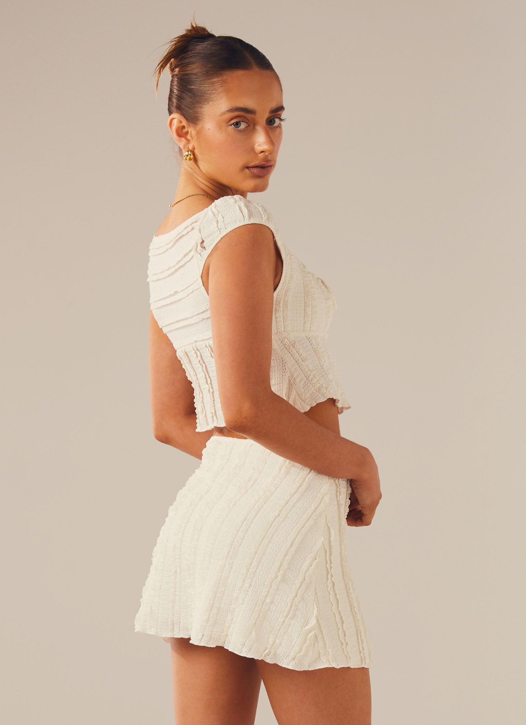Yours Truly Mini Skirt - Antique Product Image