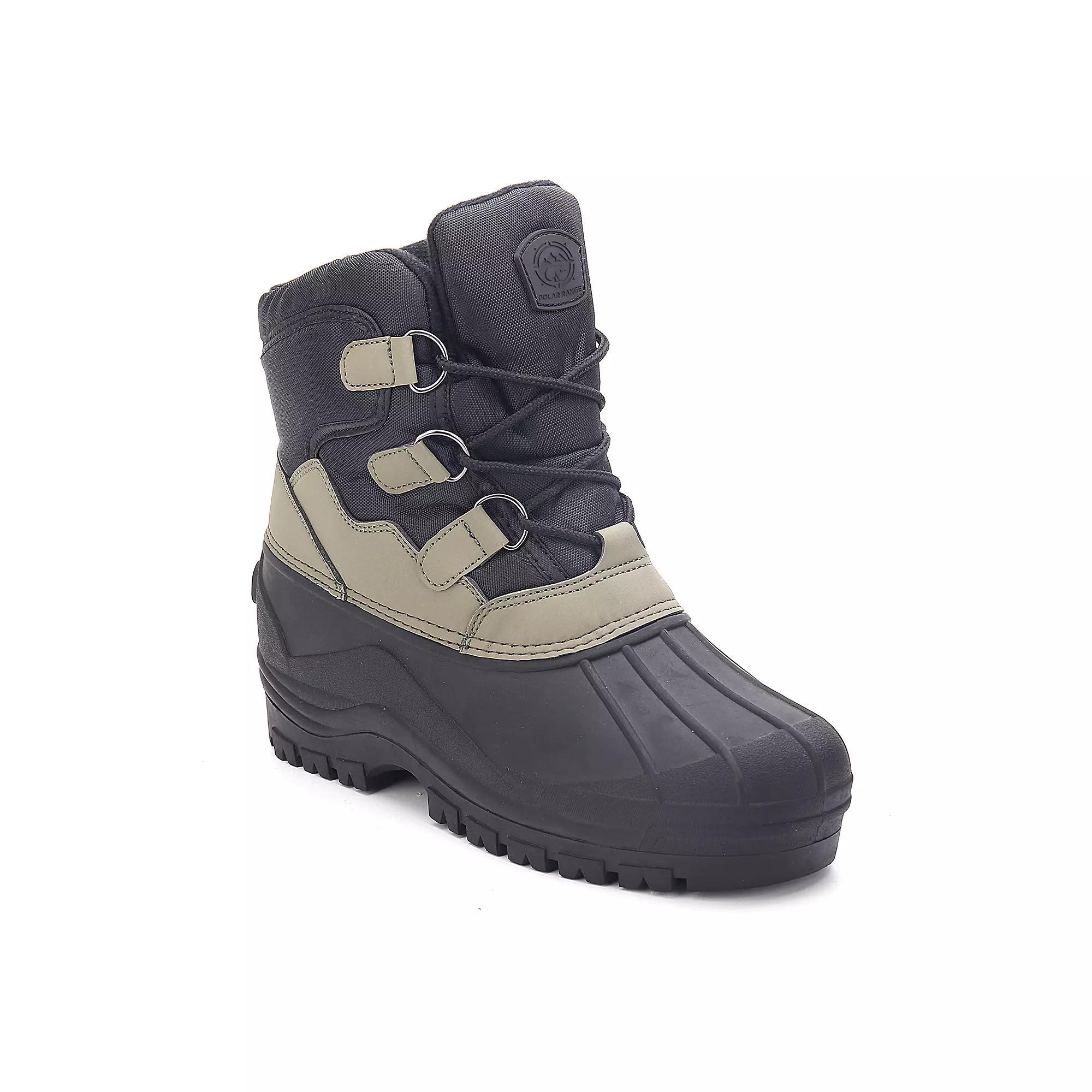 Polar Range Men's Snow Boots, Size: 13, Green Product Image
