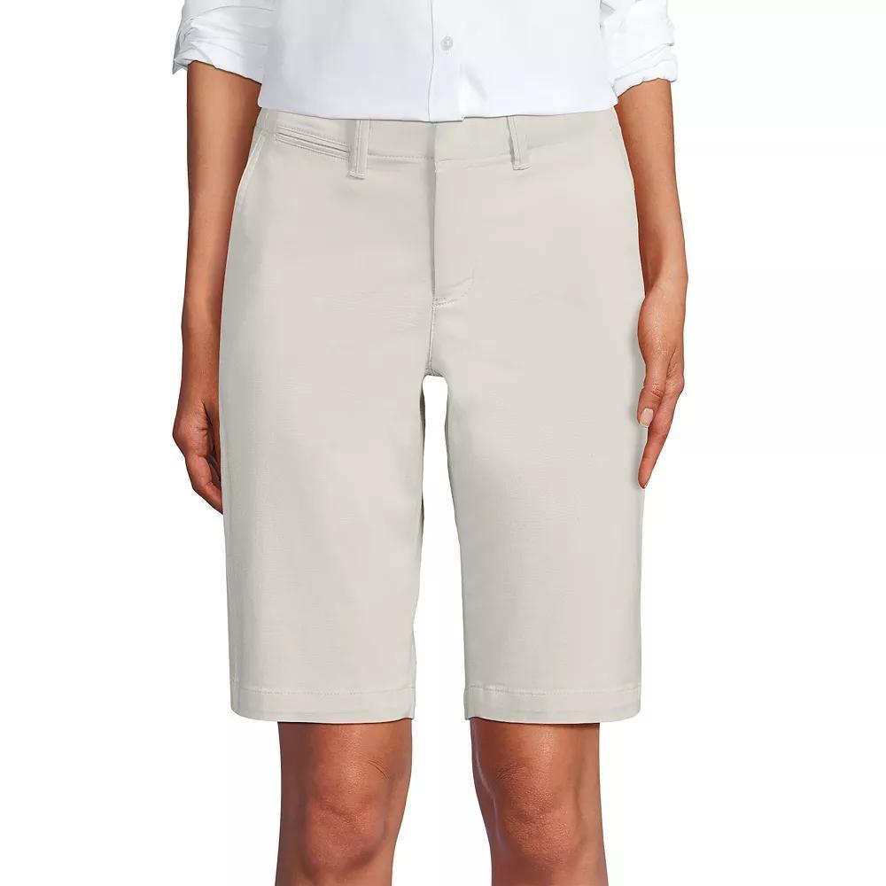 Women's Lands' End 12-in. Classic Bermuda Chino Shorts, Size: 16, Deep  Blue Product Image