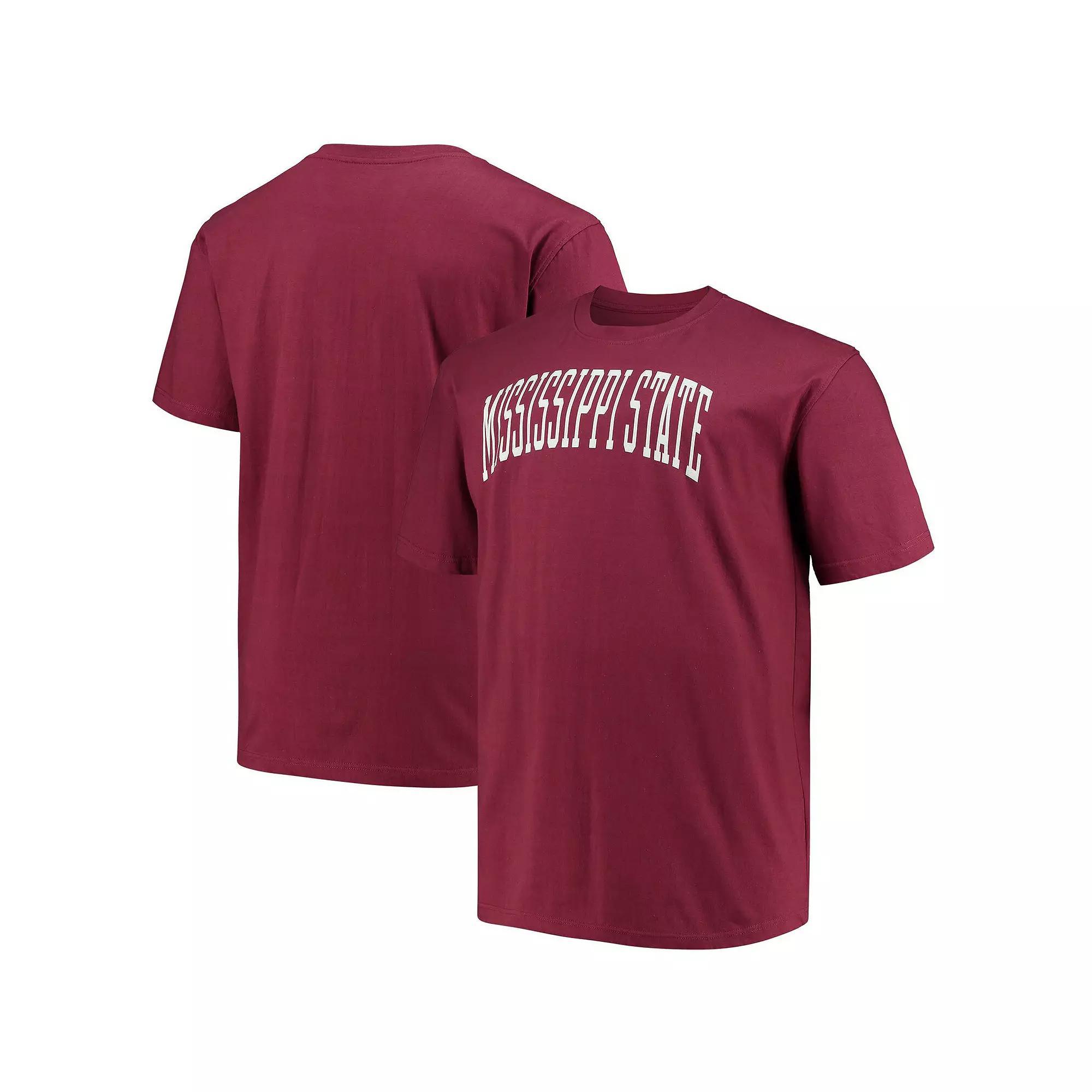 Men's Champion Maroon Mississippi State Bulldogs Big & Tall Arch Team Logo T-Shirt, Size: 3XLT, Mst Red Product Image