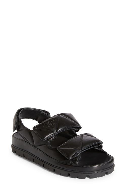 Womens Padded Nappa Leather Sandals Product Image