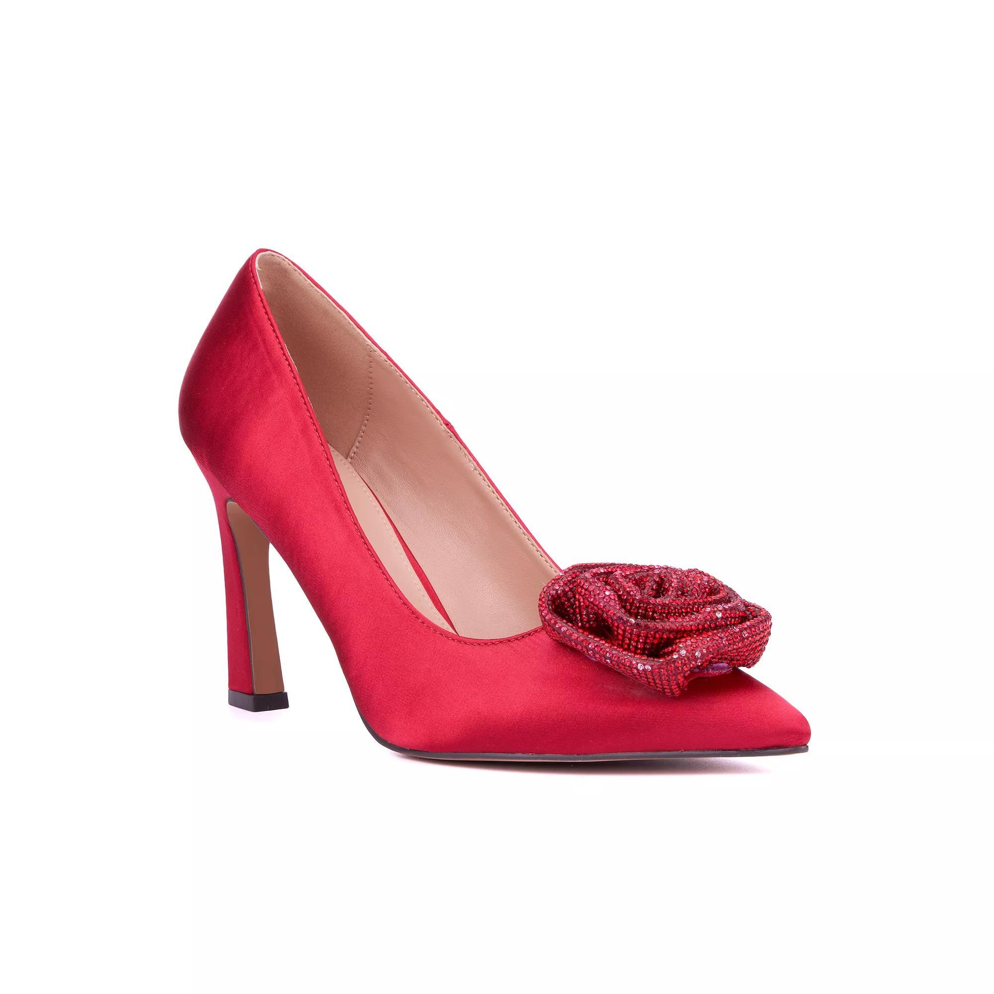 New York & Company® Ilyana Women's Pump Heels, Size: 8.5, Red Product Image