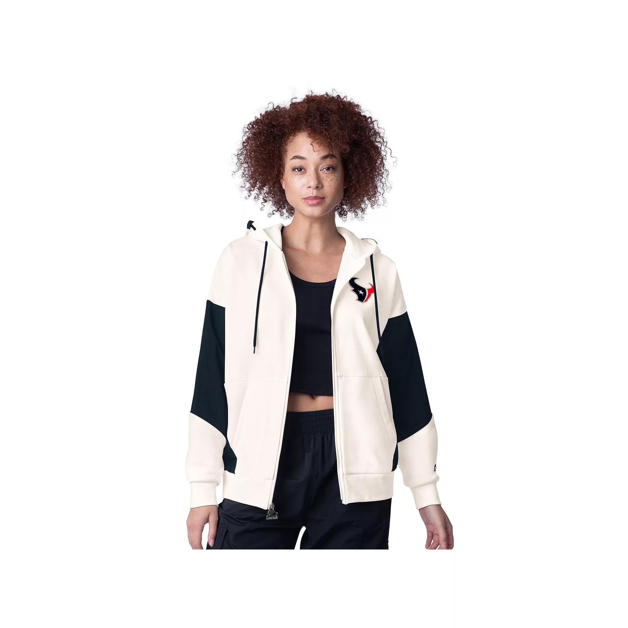 Women's Starter White Kansas City Chiefs Scrimmage Full-Zip Hoodie, Size: Large Product Image