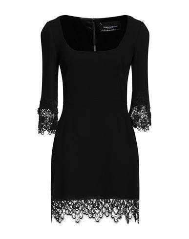 DOLCE & GABBANA Woman Mini Dress Black Size 8 Virgin Wool, Viscose, Polyester Product Image