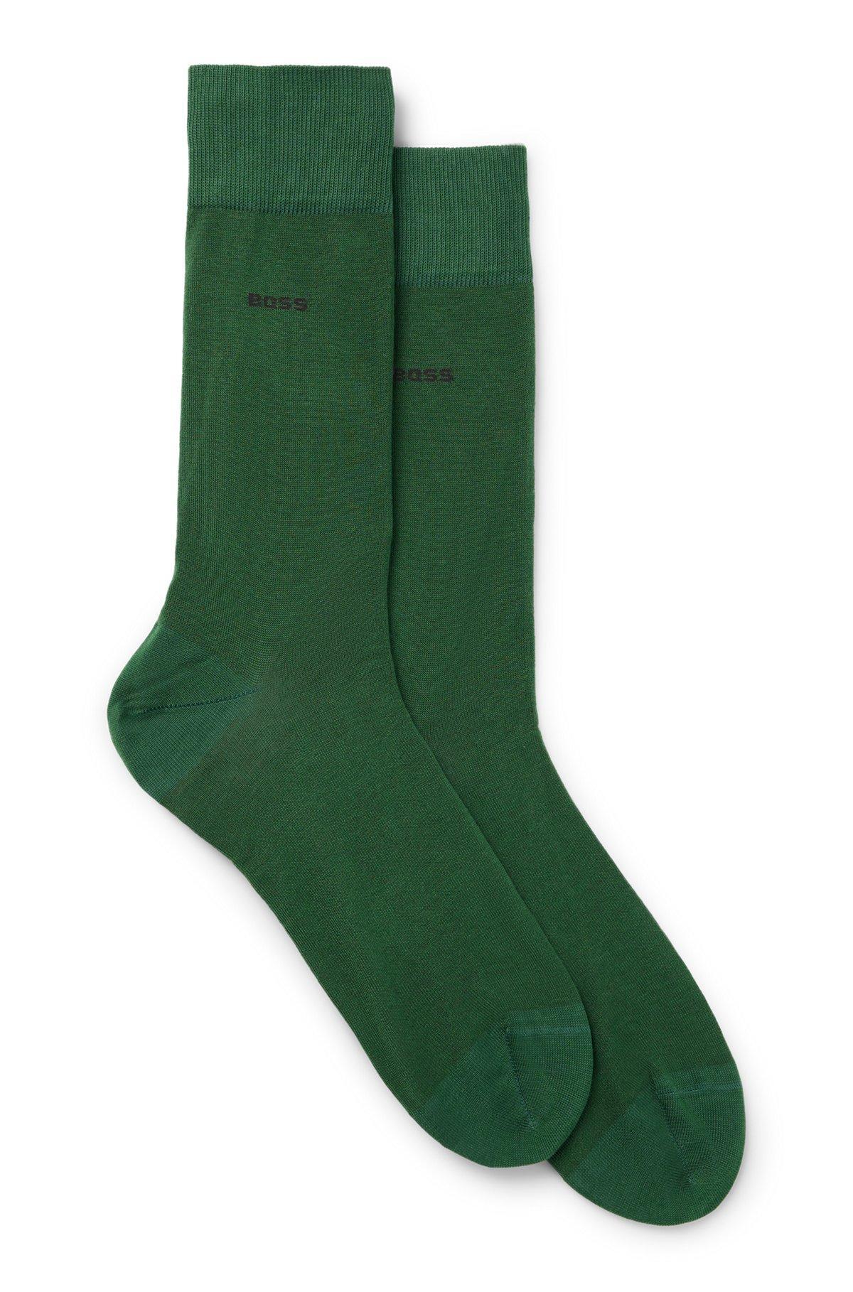 Two-pack of regular-length socks in stretch cotton Product Image