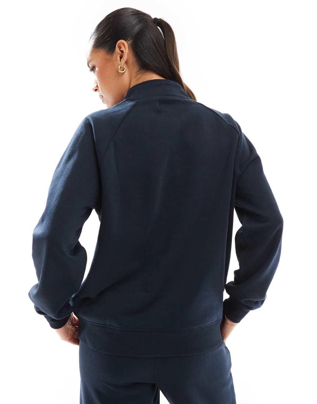 Pieces half zip sweat in dark navy - part of a set Product Image