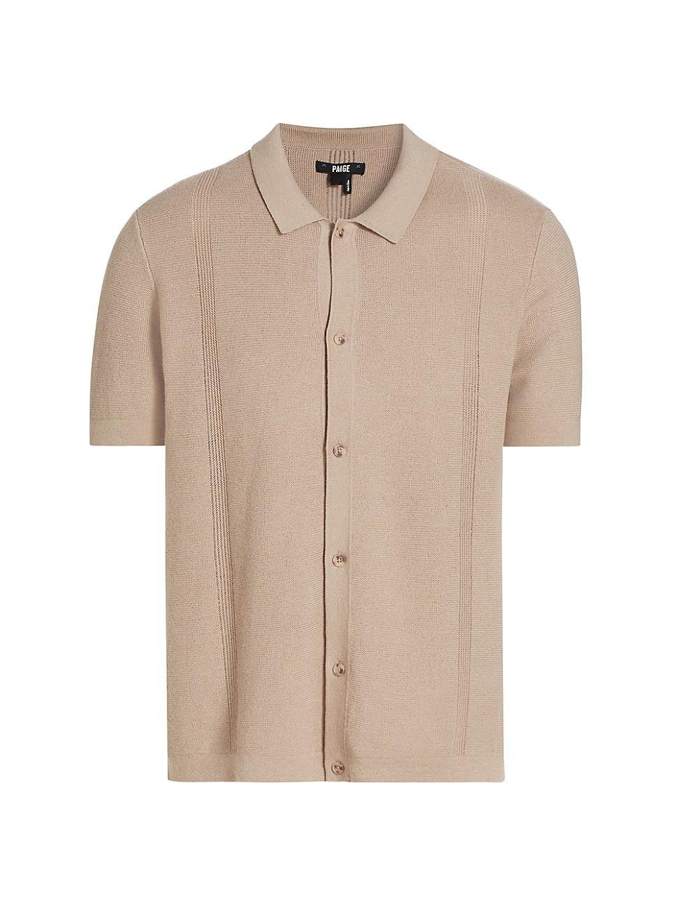 Paige Mendez Sweater Shirt (Mocha Cream) Men's Clothing Product Image