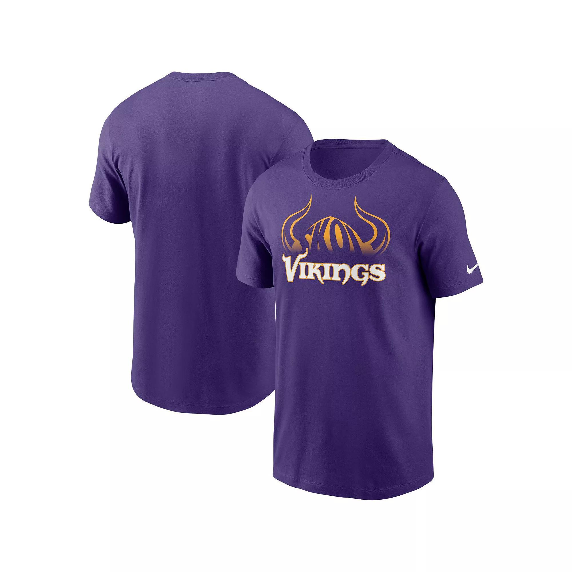 Men's Nike Purple Minnesota Vikings Hometown Collection Helmet T-Shirt, Size: Small Product Image