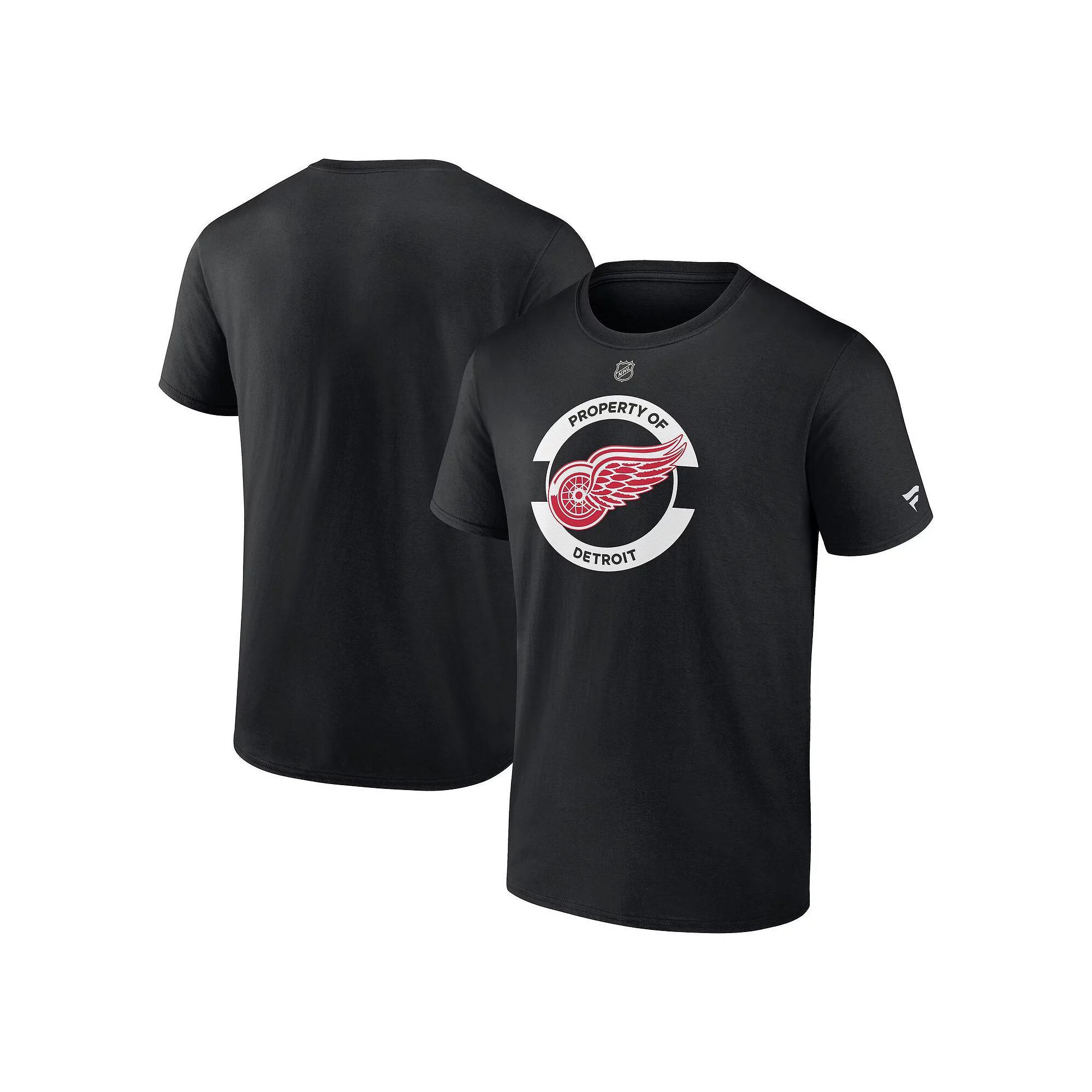 Men's Fanatics Black Detroit Red Wings Authentic Pro Core Secondary T-Shirt, Size: Medium Product Image
