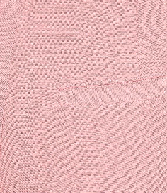 En Saison Bethany Linen Belted Pleated Front Shorts Product Image