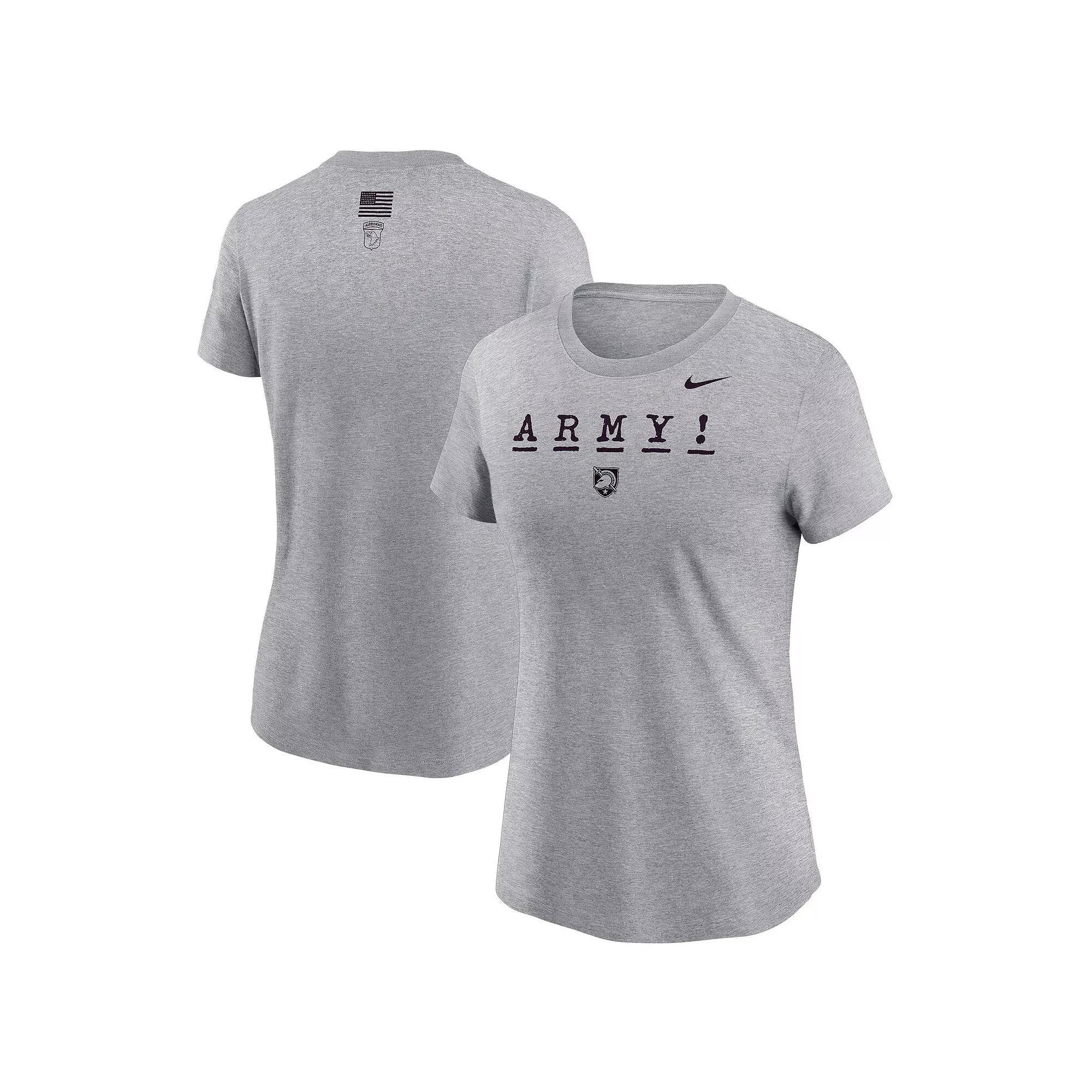 Women's Nike Gray Army Black Knights 2024 Rivalry Collection Army! T-Shirt, Size: XL, Nc2 Grey Product Image