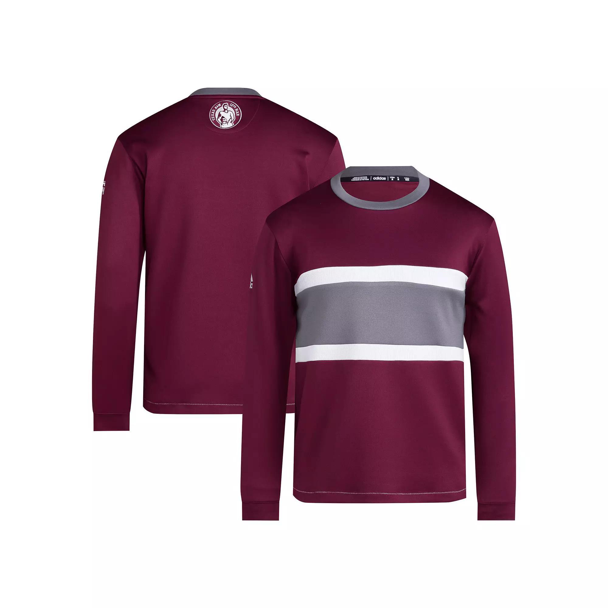 Men's adidas Maroon Texas A&M Aggies 12th Man Pullover Sweatshirt, Size: 3XL, Red Product Image
