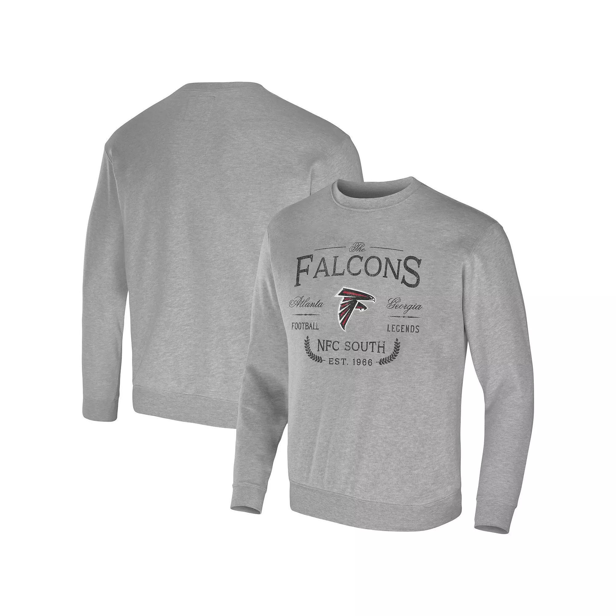 Men's NFL x Darius Rucker Collection by Fanatics Heather Gray Atlanta Falcons Pullover Sweatshirt, Size: Large, Grey Product Image