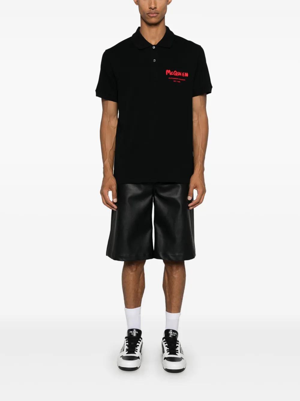 embroidered-logo polo shirt Product Image