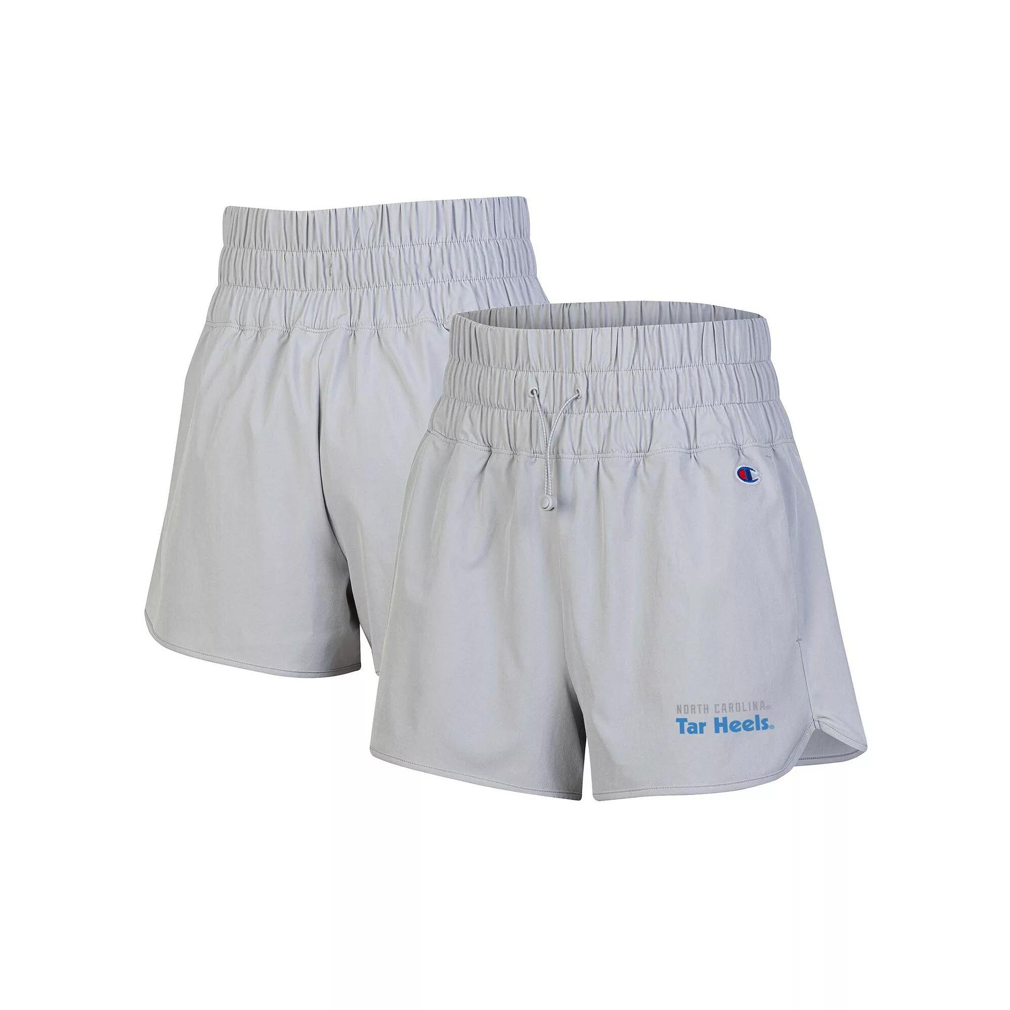 Women's Champion Silver North Carolina Tar Heels Tailgate Her Woven Shorts, Size: Large Product Image