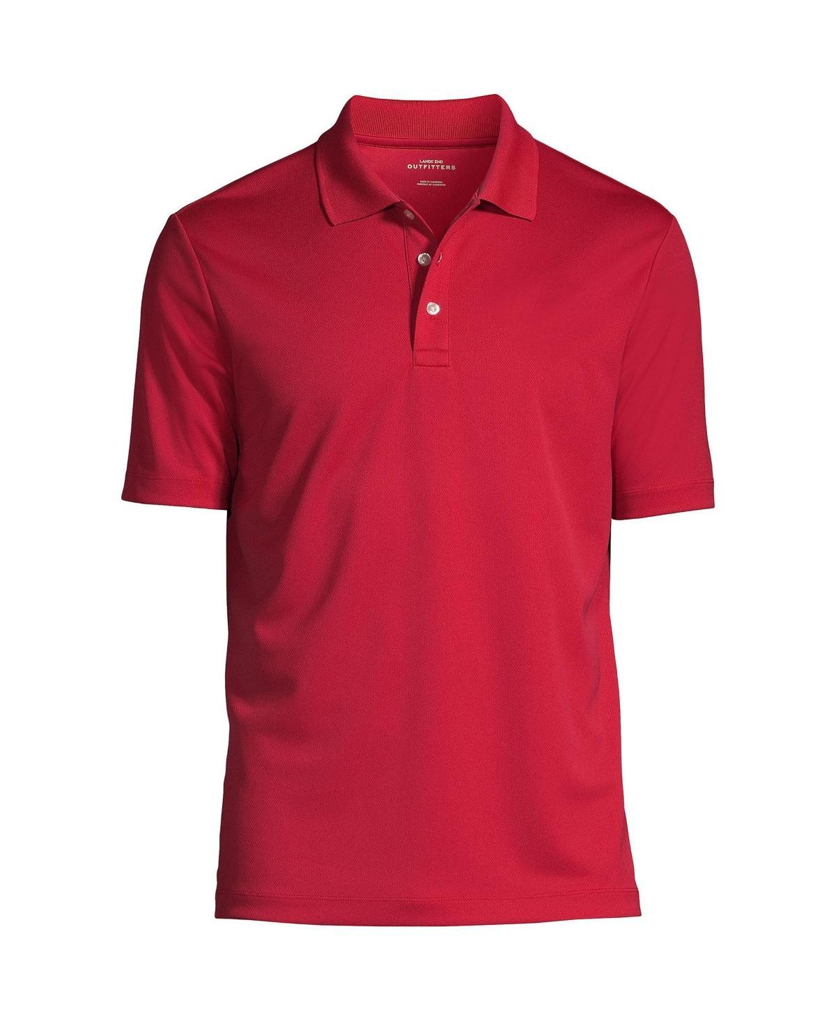Men's Tall Lands' End School Uniform Solid Active Polo, Size: Large Tall, Harbor Gray Product Image