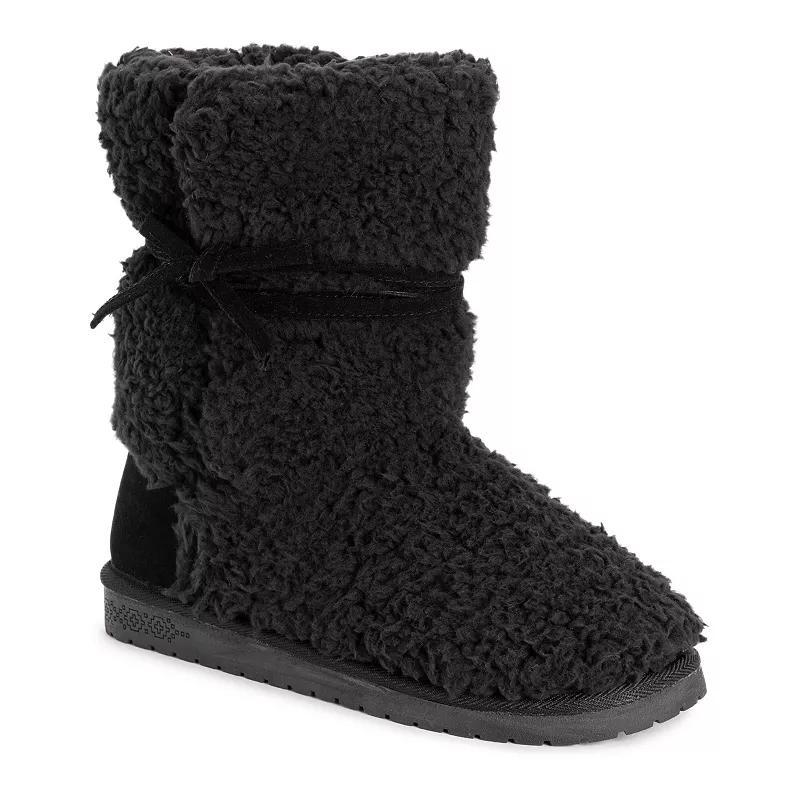 Essentials by MUK LUKS Clementine Women's Winter Boots, Size: 10, Black Plaid Product Image
