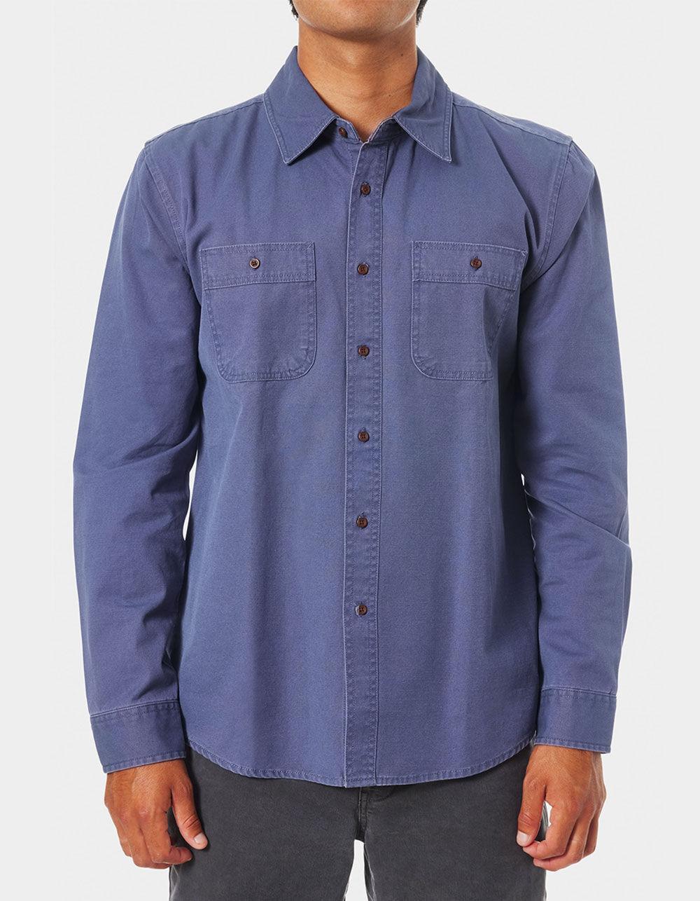 KATIN Coast CPO Mens Button Up Shirt - BLUE Product Image