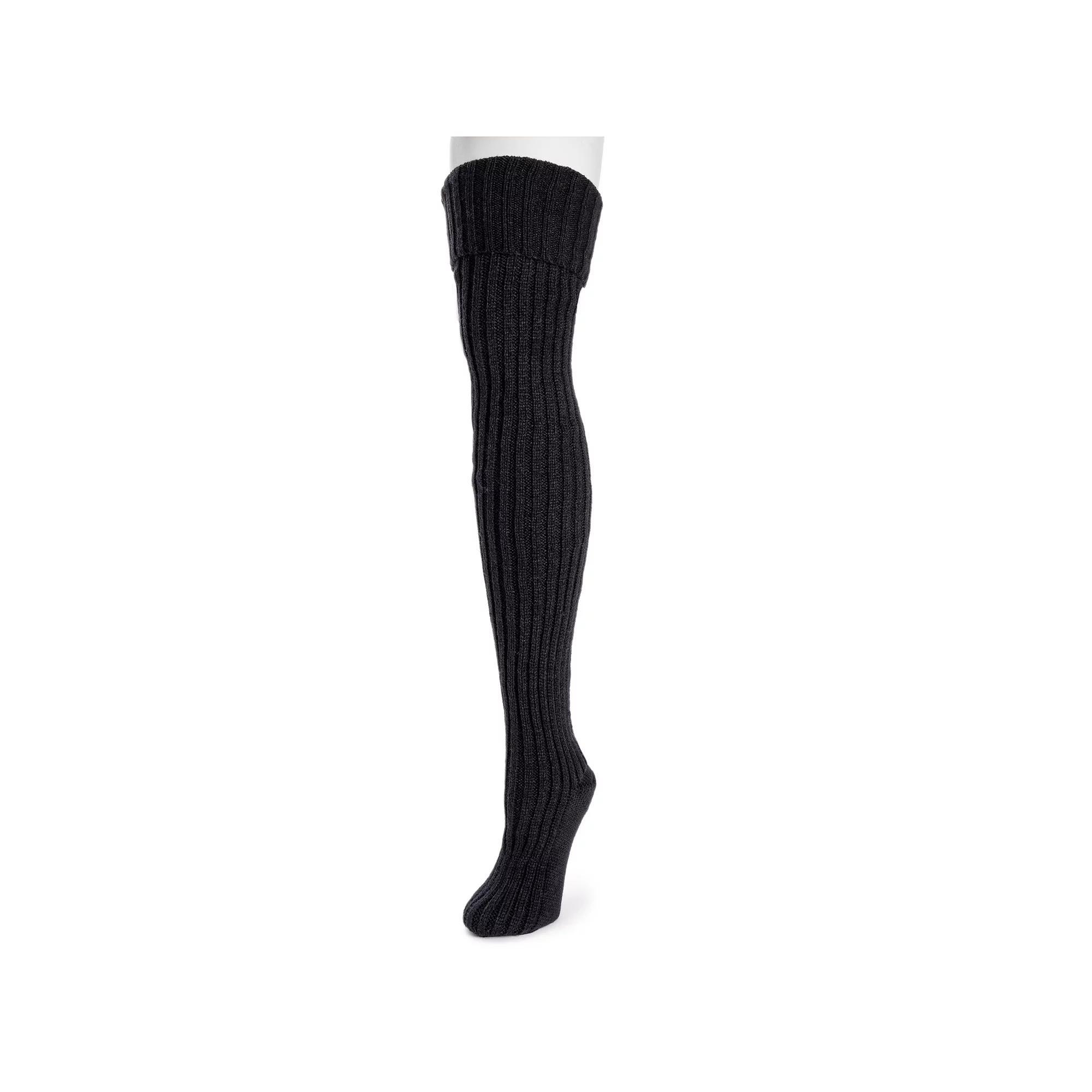 Womens MUK LUKS Chunky Ribbed Over the Knee Socks Product Image