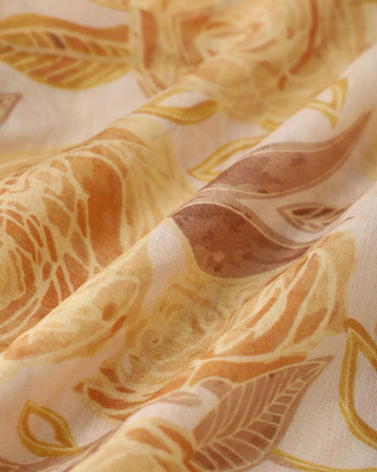Yellow Floral Lyocell Shirt Product Image