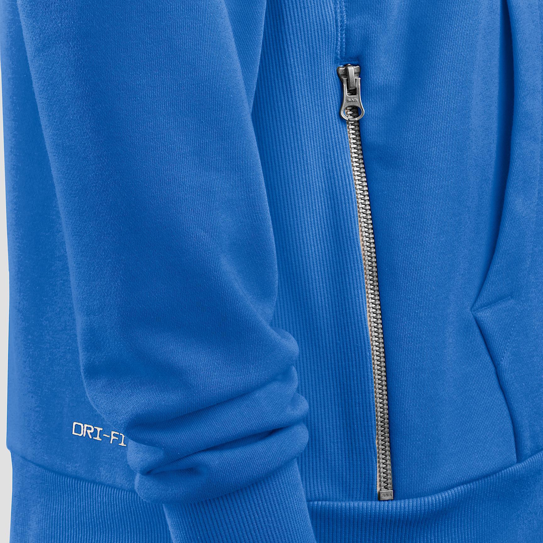 Nike Men's UCLA Sideline Jordan Brand Dri-FIT College Pullover Hoodie Product Image