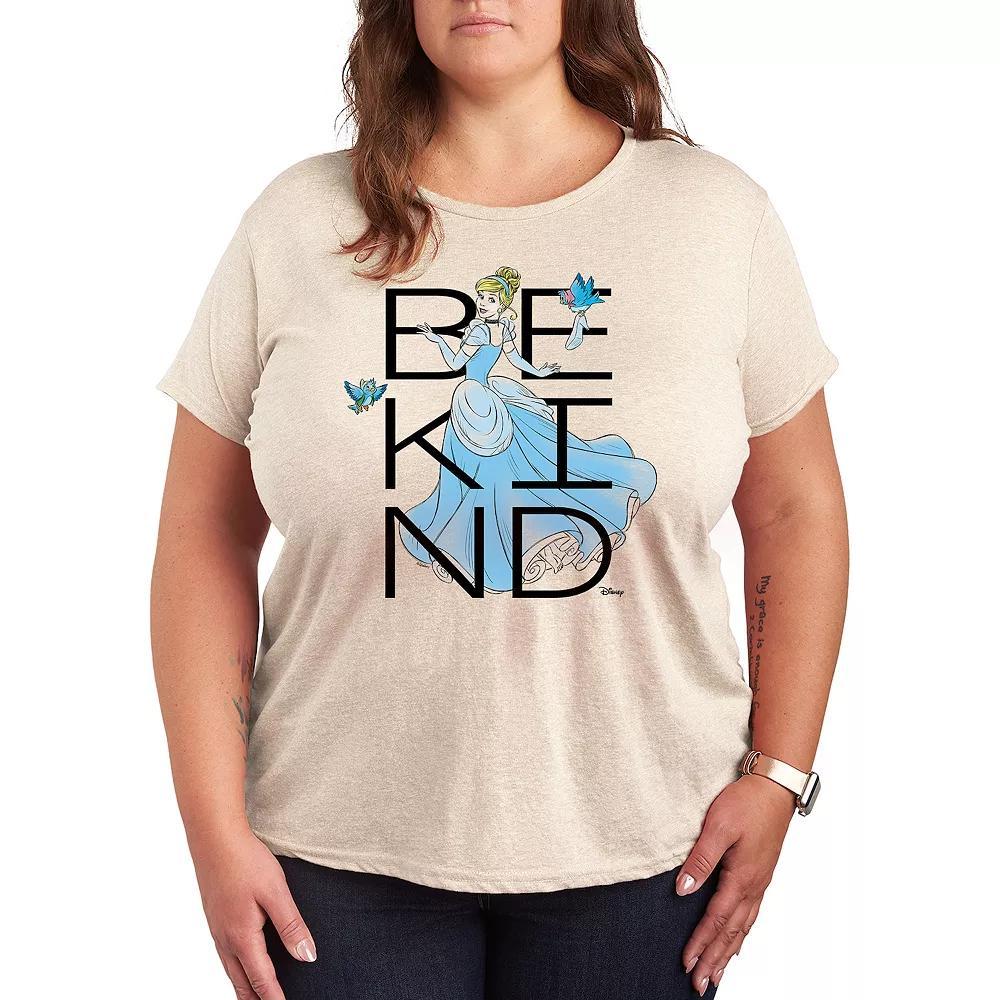 Disney Princess Cinderella Plus Be Kind Graphic Tee, Womens Product Image