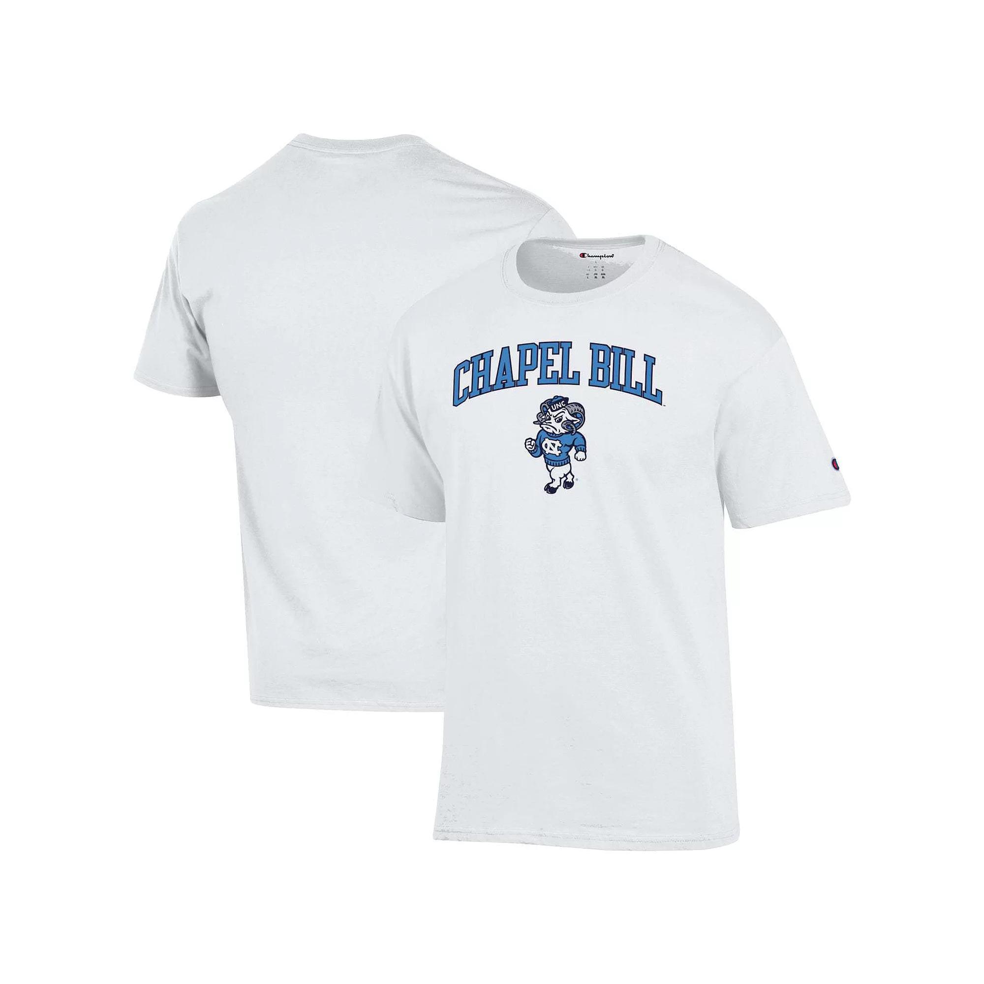 Men's  Champion  White North Carolina Tar Heels Chapel Bill Mascot T-Shirt, Size: XL Product Image