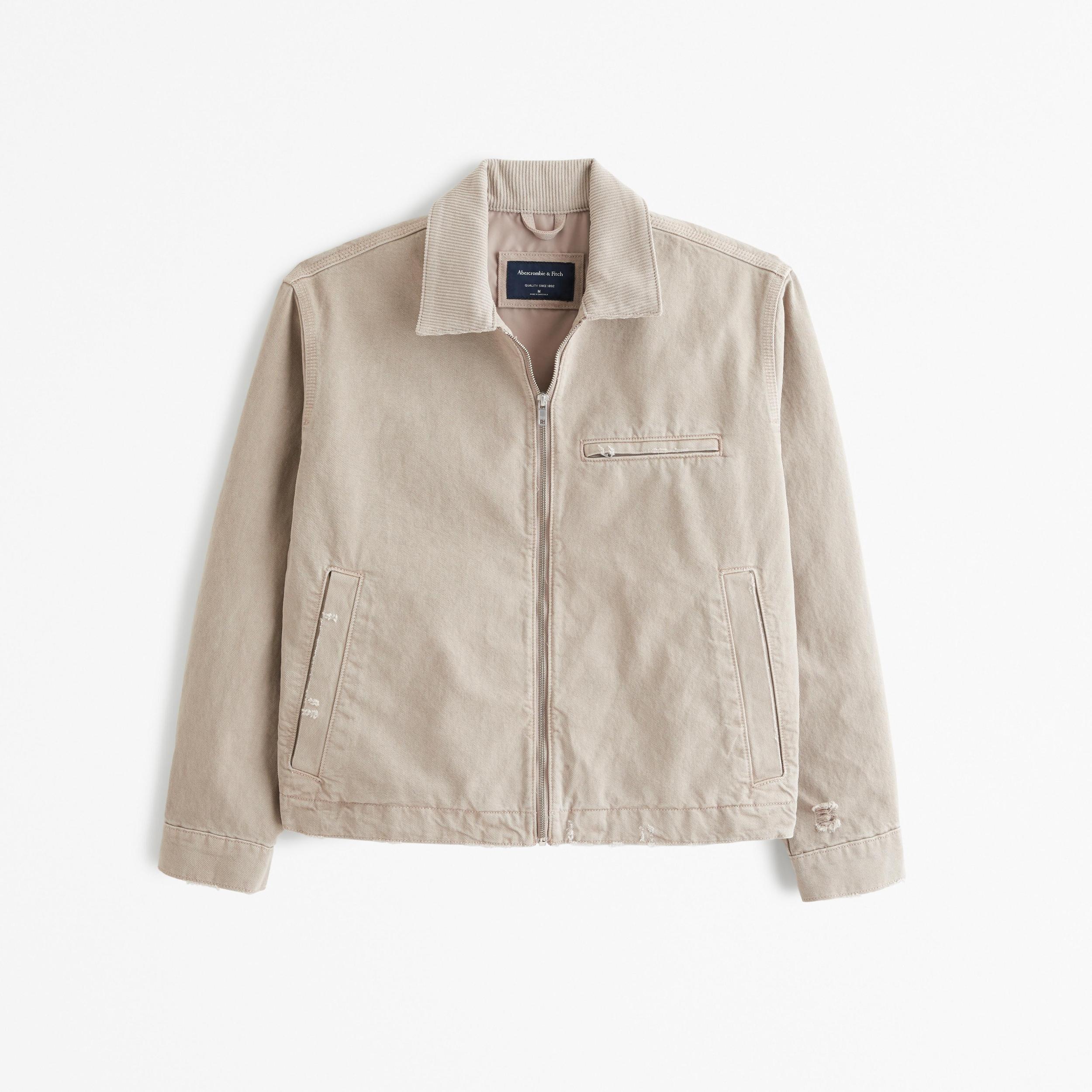 Cropped Zip Workwear Jacket Product Image