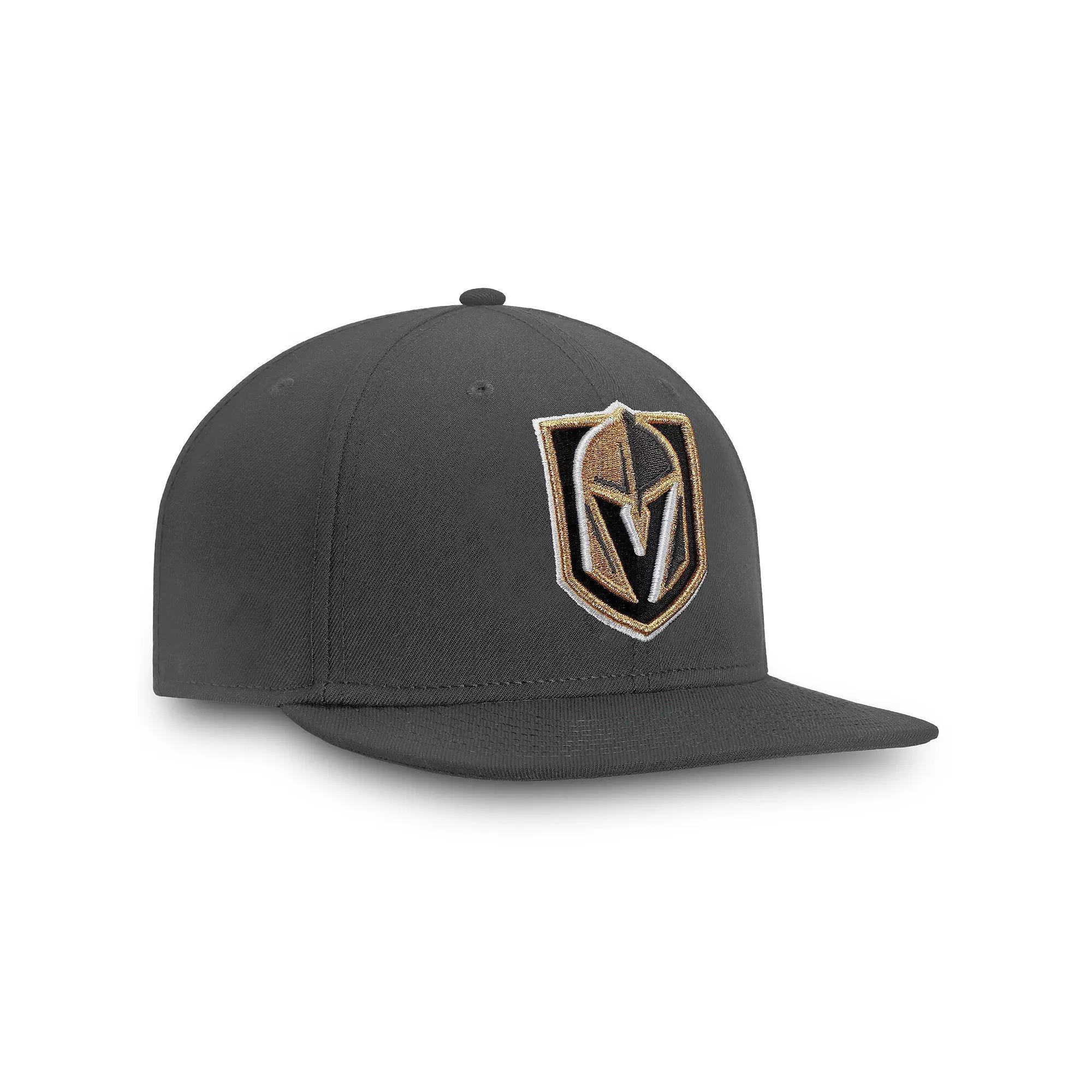 Mens Fanatics Charcoal Vegas Golden Knights Core Fitted Hat Product Image