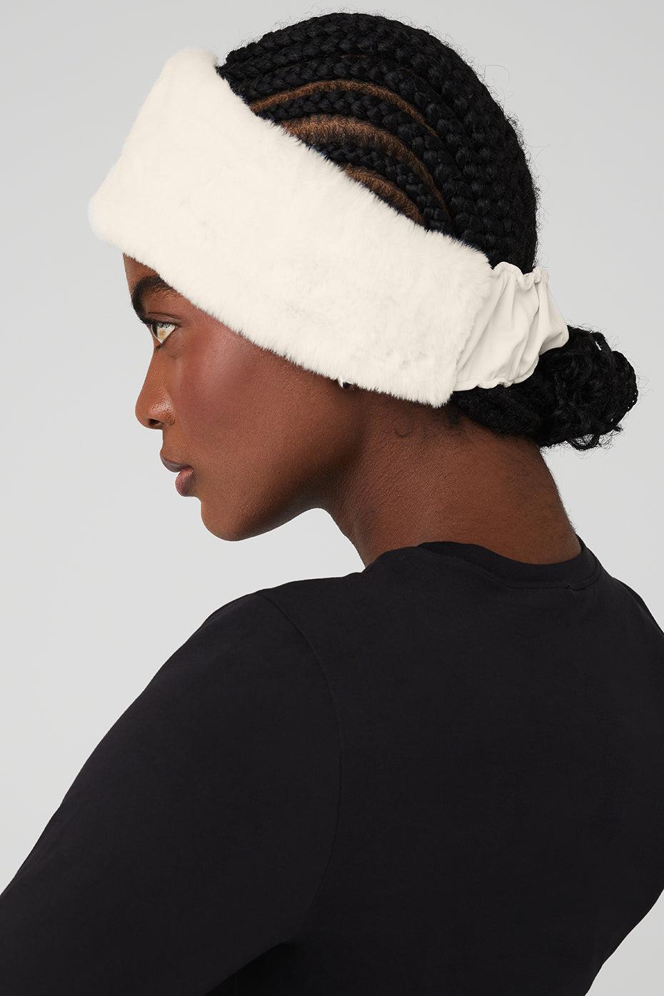 Alo Yoga | Faux Fur Ear Warmers White Product Image