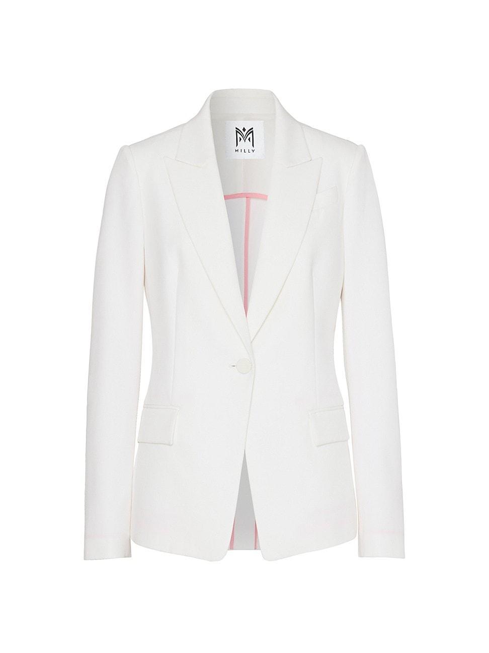 Avery Single-Button Cady Blazer Product Image