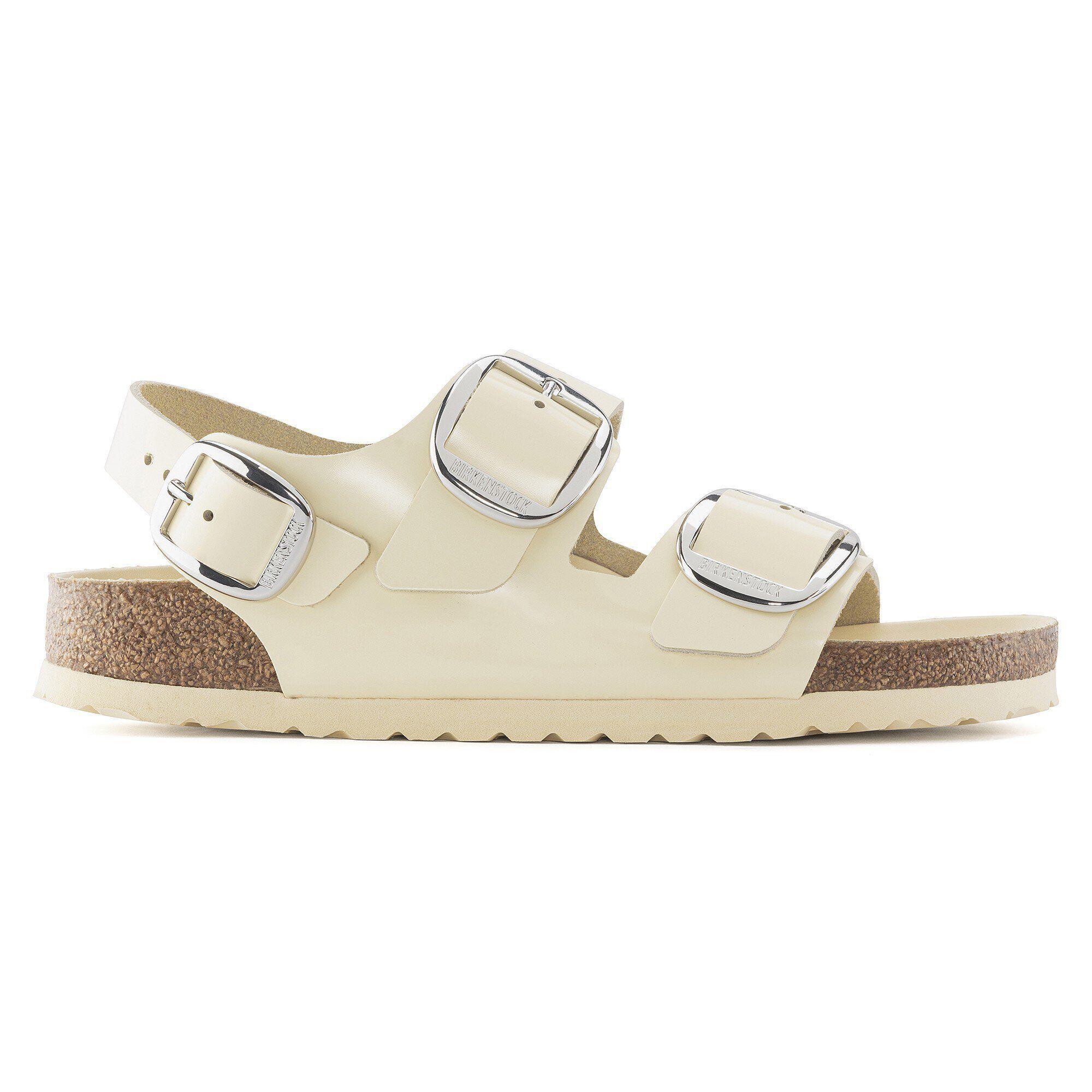 Milano Big Buckle Natural Leather Patent Product Image