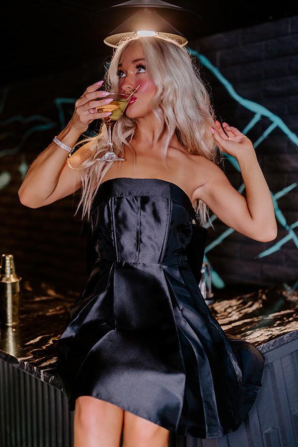 Paris Mornings Mini Dress In Black Product Image