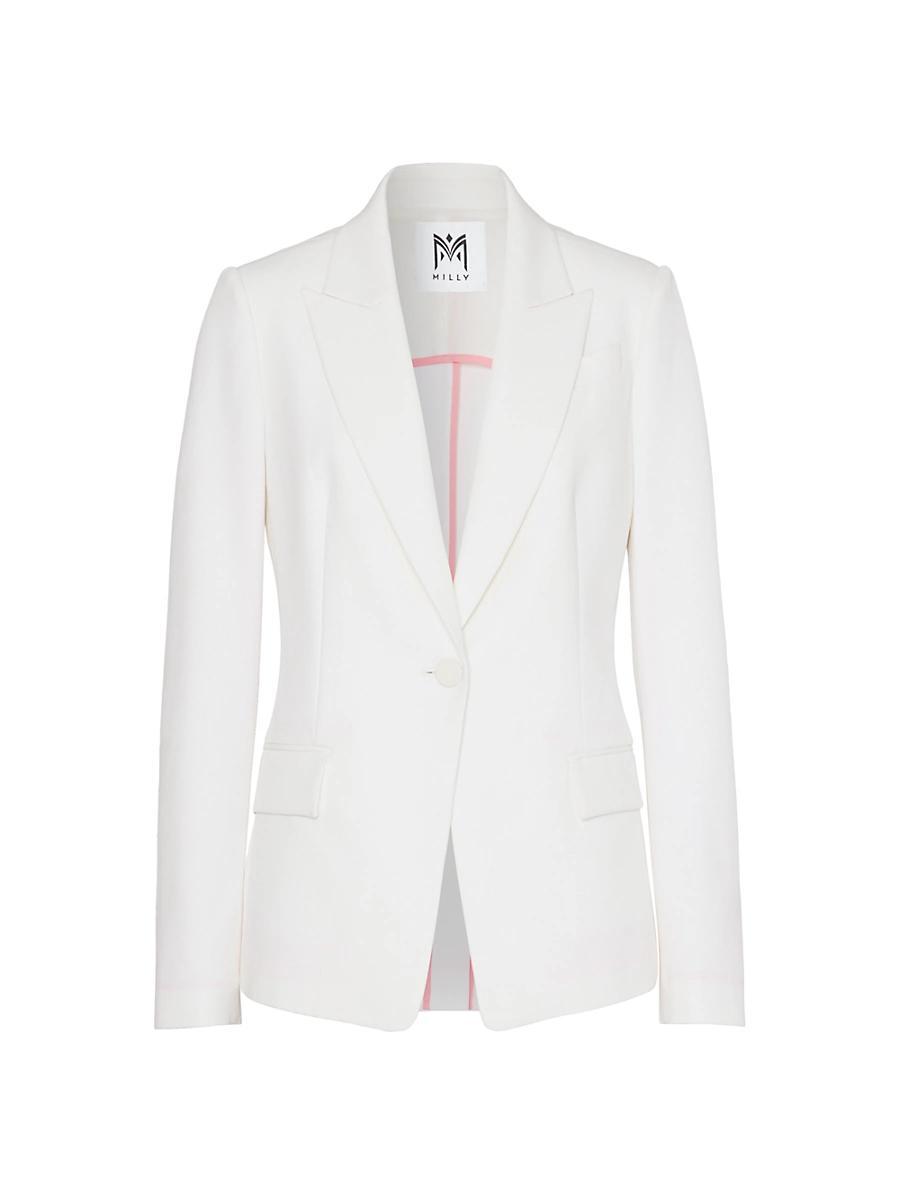 Avery Single-Button Cady Blazer Product Image