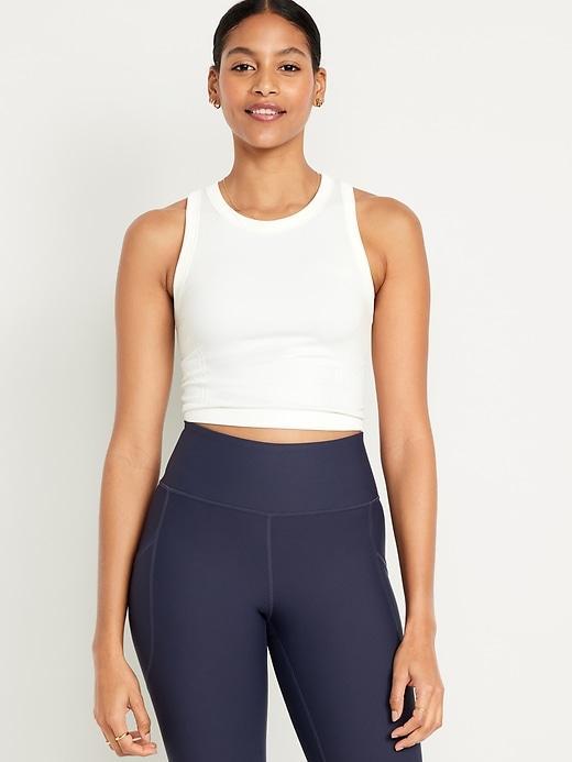 Fluid Seamless Fitted Crop Tank Top Product Image