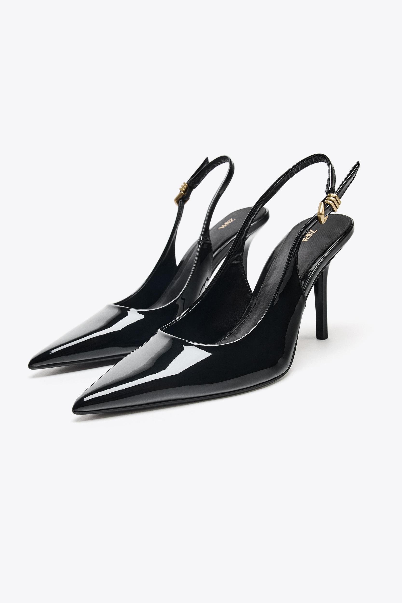 METAL BUCKLE HEELS Product Image