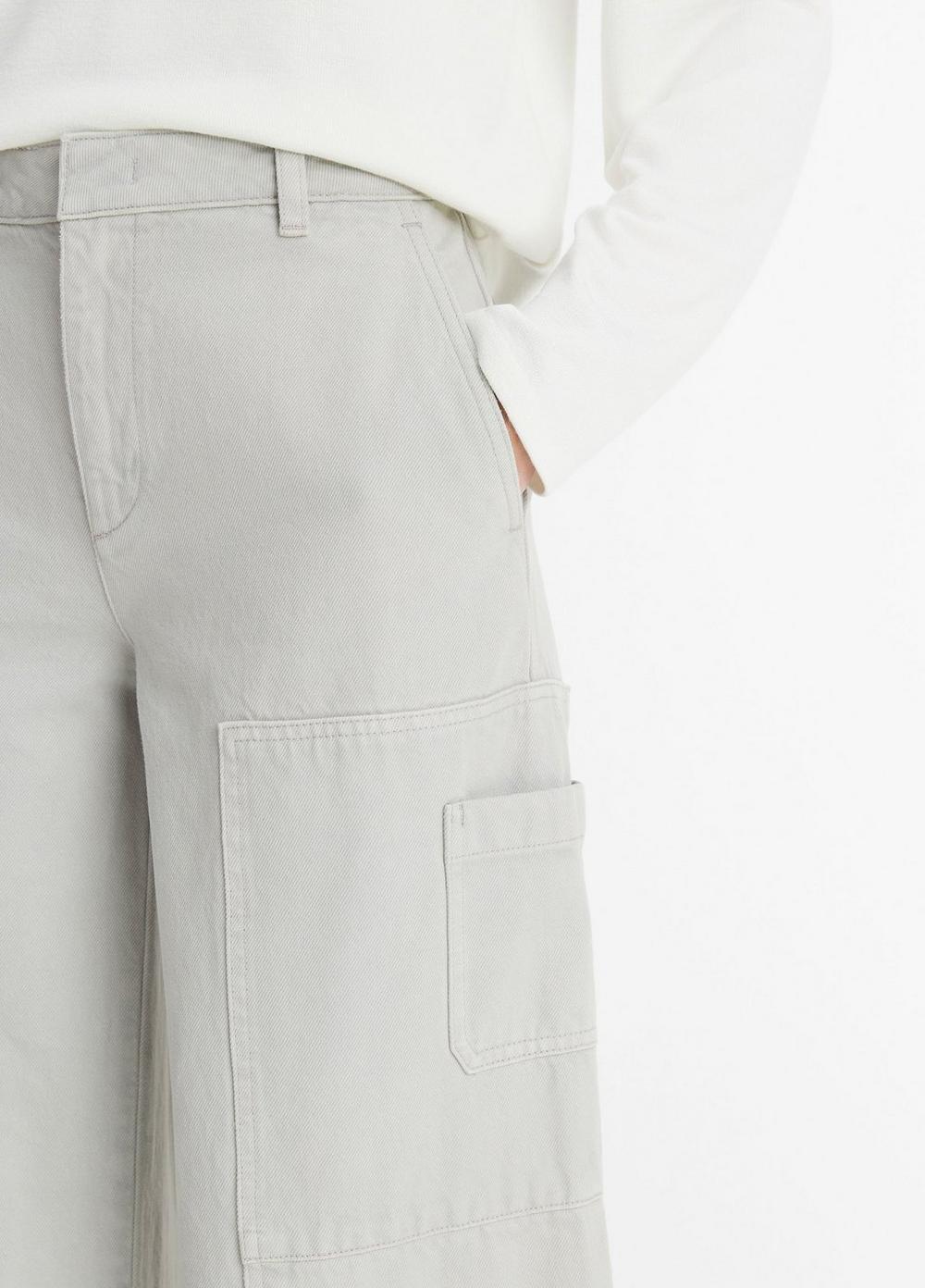 Womens Cotton Twill Utility Pant, Stone Grey, Size 25 Vince Product Image