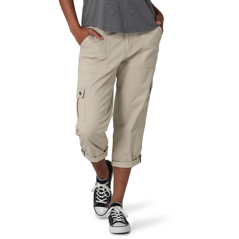 Women's Lee® Flex-To-Go Cargo Capri Pants, Size: 8, Pioner Beige Product Image