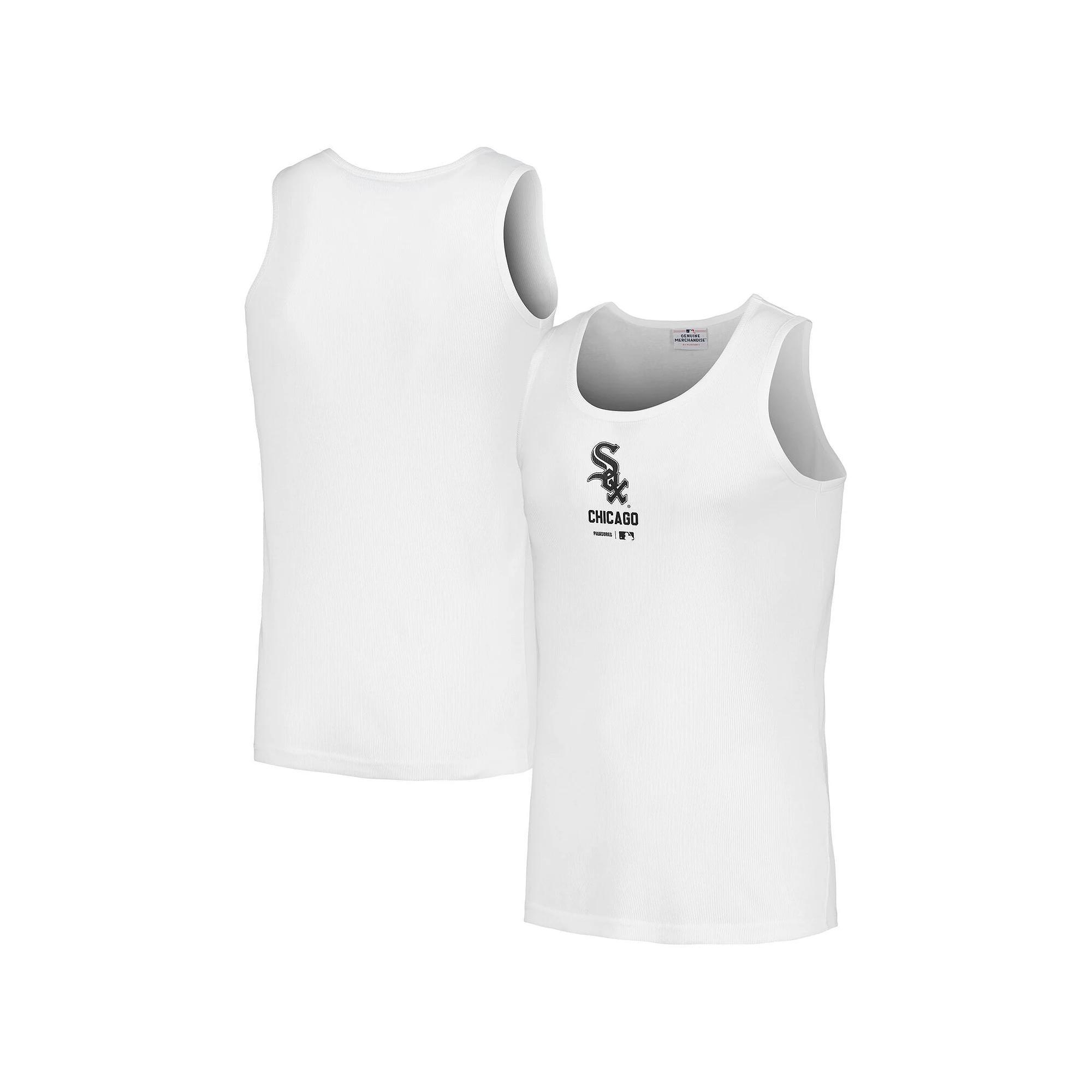 Men's PLEASURES  White Chicago White Sox Two-Pack Tank Top, Size: Large Product Image