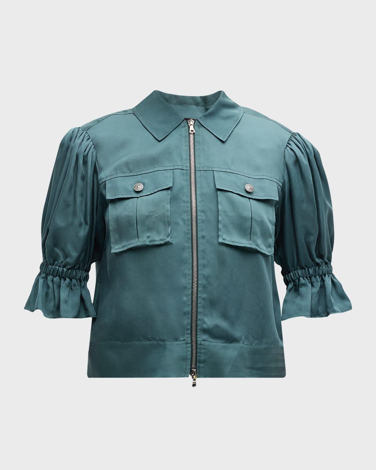 Holly Short-Sleeve Sateen Jacket Product Image