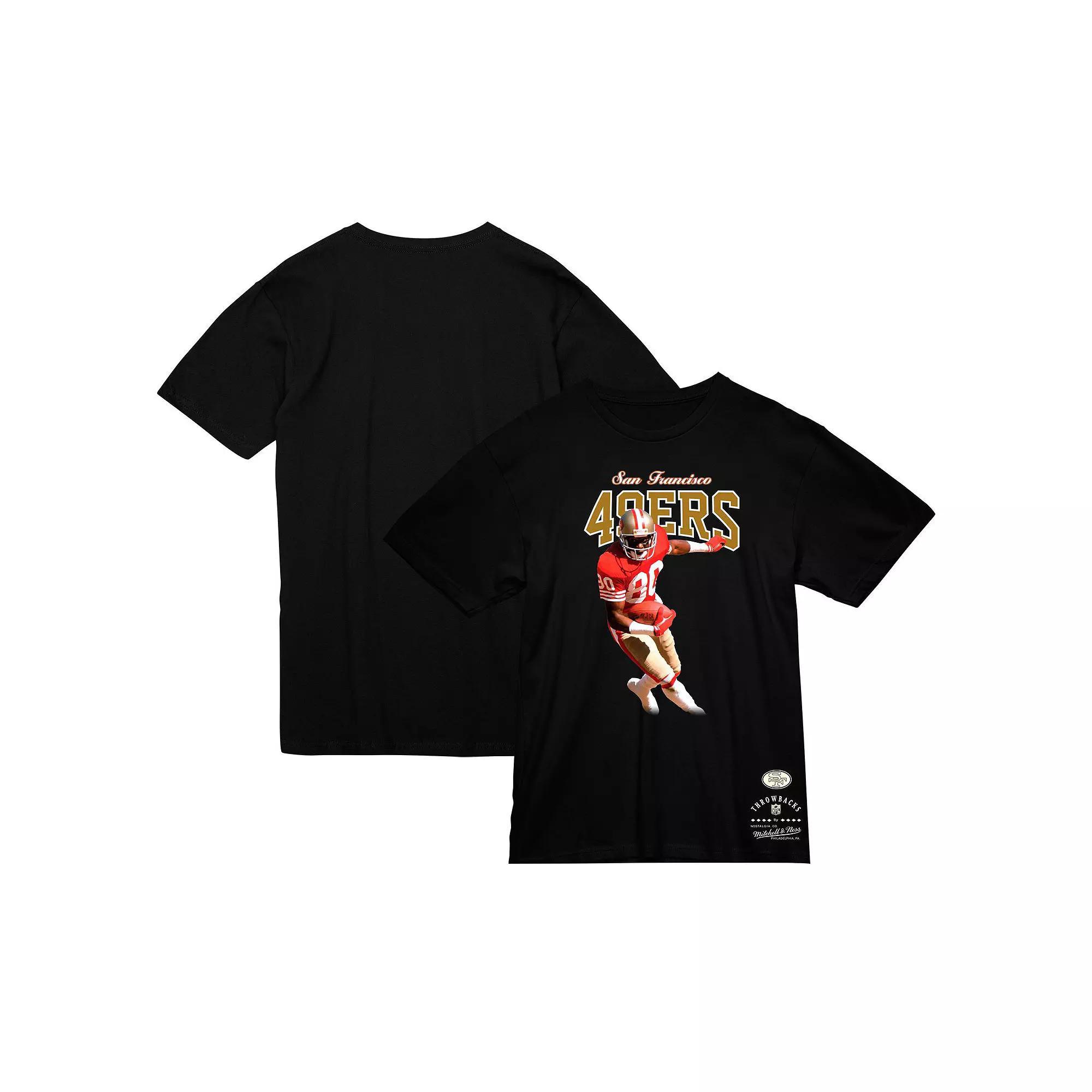 Men's Mitchell & Ness Jerry Rice Black San Francisco 49ers Sideline Retired Player T-Shirt, Size: 2XL Product Image