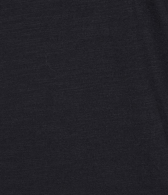 Charlie B. Mixed Media Crew Neck Crochet Cap Sleeve T-Shirt Product Image