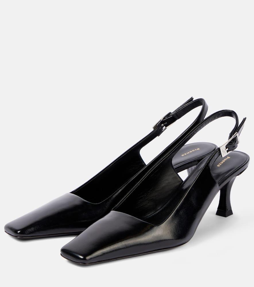 PROENZA SCHOULER Slingback Leather Pumps In Black Product Image