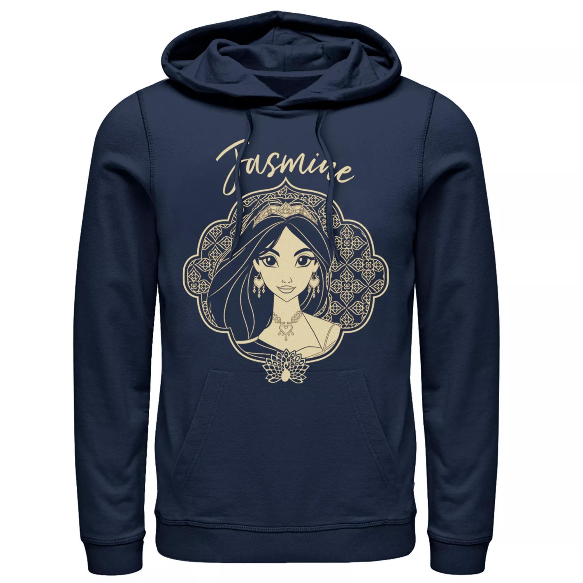 Disney's Aladdin Men's Jasmine Graphic Hoodie, Size: Large, Blue Product Image