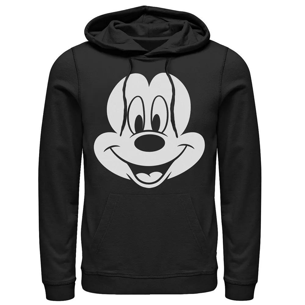 Disney's Mickey Mouse Men's Large Face Hoodie, Size: XXL, Black Product Image
